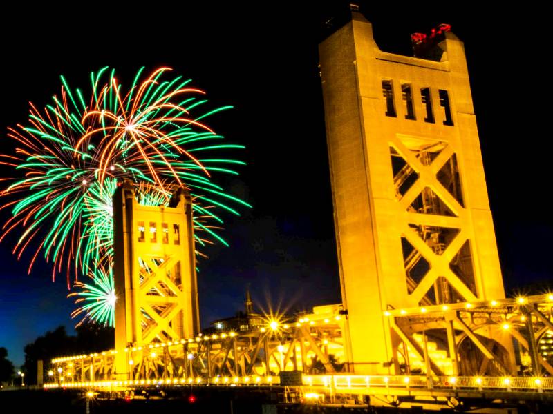 Sacramento, CA - Tower Bridge - photo by Latha Brewer