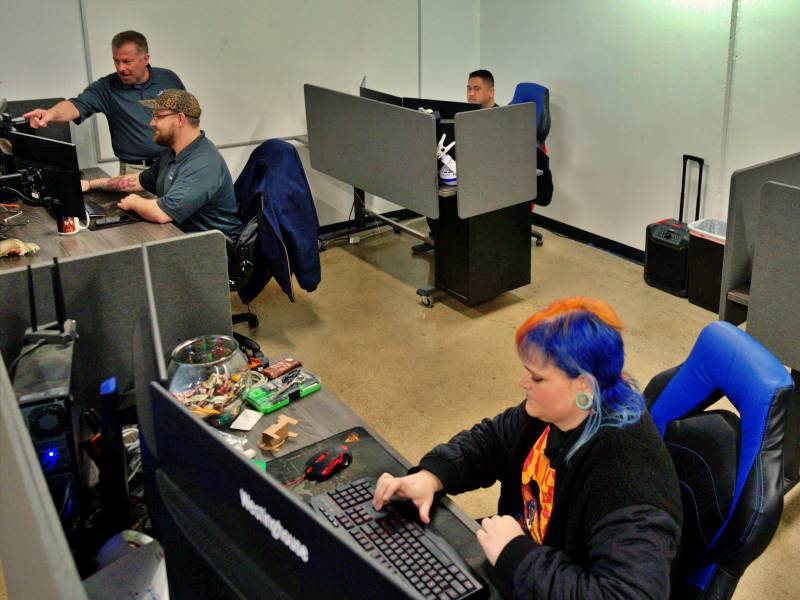 Working in the support center at Datacate