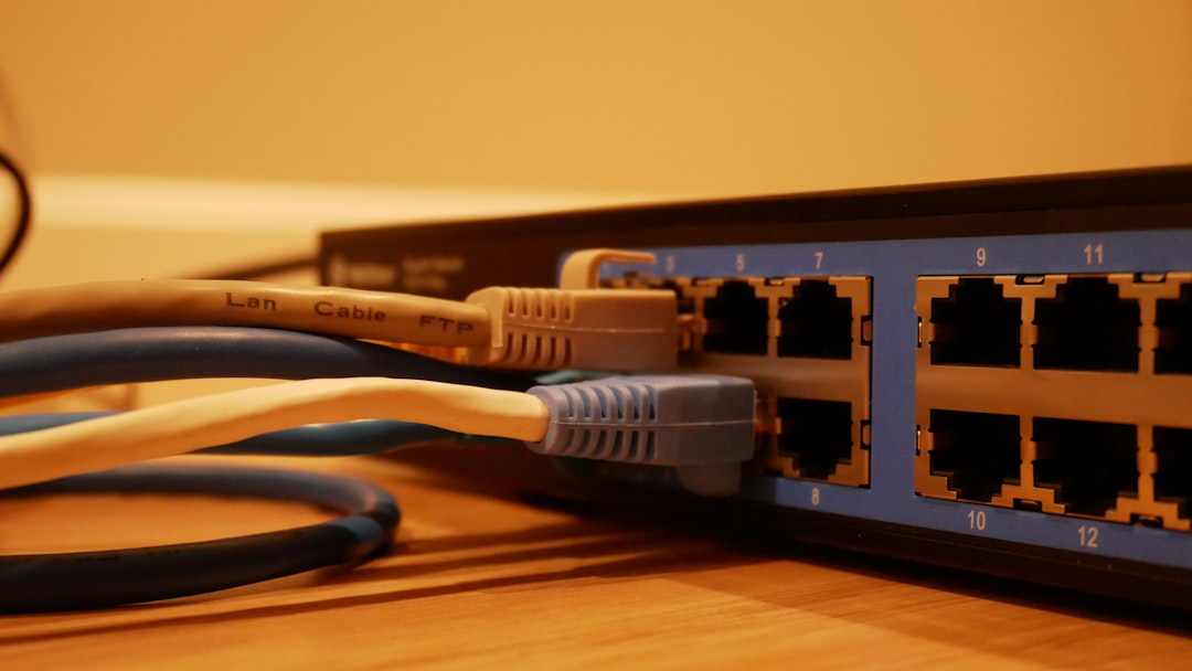 Network switch and cables Network switch and cables