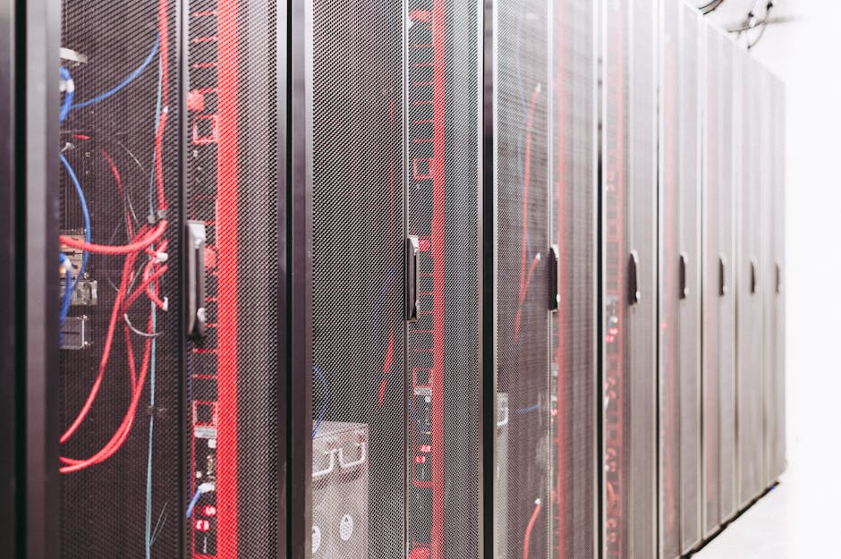 Cabinets in data center Cabinets in data center