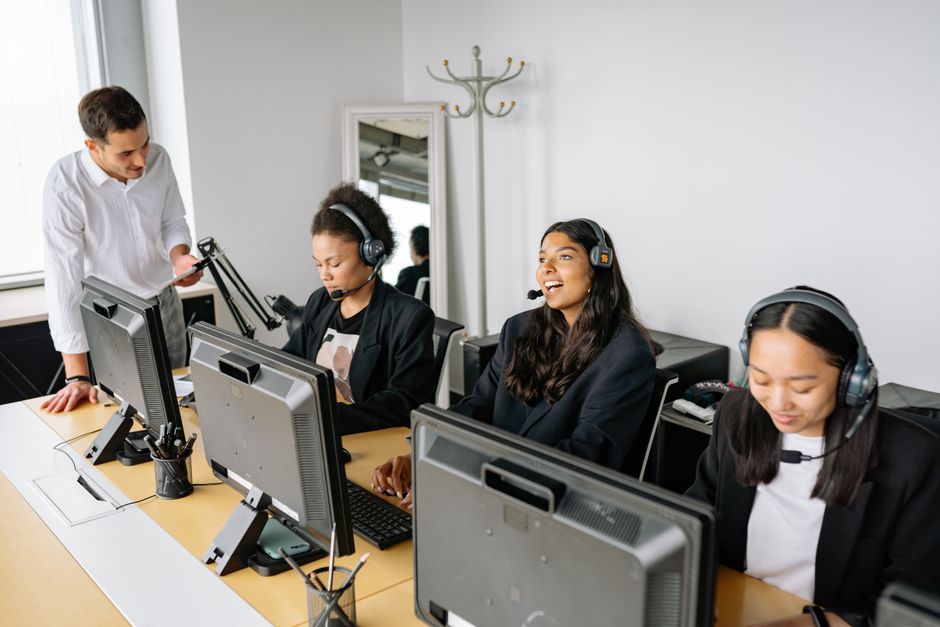 IT support team at work
